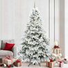 vidaXL Artificial Christmas Tree with 300 LEDs White 240 cm PE and PVC