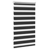 vidaXL Zebra Blind 90 x 150 cm Black