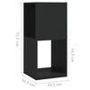 vidaXL Rotating Cabinet Black 34.5x34.5x75.5 cm Engineered Wood