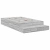 vidaXL Storage Bed Frame with Door Grey Sonoma 120 cm Engineered Wood