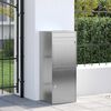 vidaXL Parcel Drop Box Silver 47.5 x 38 x 59 cm Stainless Steel