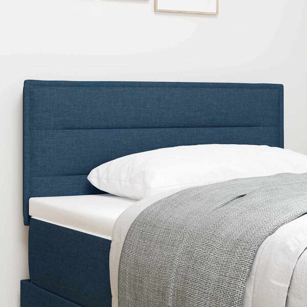 vidaXL Headboard with Headboard Blue 100 cm Faux Leather