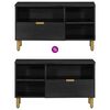 vidaXL TV Cabinet Black 80x33x46 cm Engineered Wood