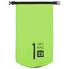 vidaXL Dry Bag with Zipper Green 20 L PVC