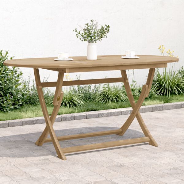 vidaXL Folding Garden Table 160x85x75 cm Solid Wood Acacia