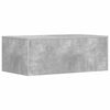 vidaXL Wall-Mounted Desk Concrete Grey 80 x 45 x 30 cm Engineered Wood