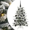 vidaXL Artificial Hinged Christmas Tree White 120 cm PE and PVC