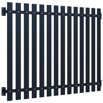 vidaXL Fence Panel Anthracite 170.5x170 cm Powder-coated Steel