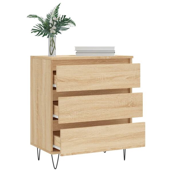 vidaXL Sideboard Sonoma Oak 60x35x70 cm Engineered Wood