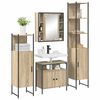 vidaXL Bathroom Furniture Set 4 pcs Sonoma Oak Engineered Wood