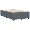 vidaXL Bed Frame without Mattress Dark Grey Double Velvet
