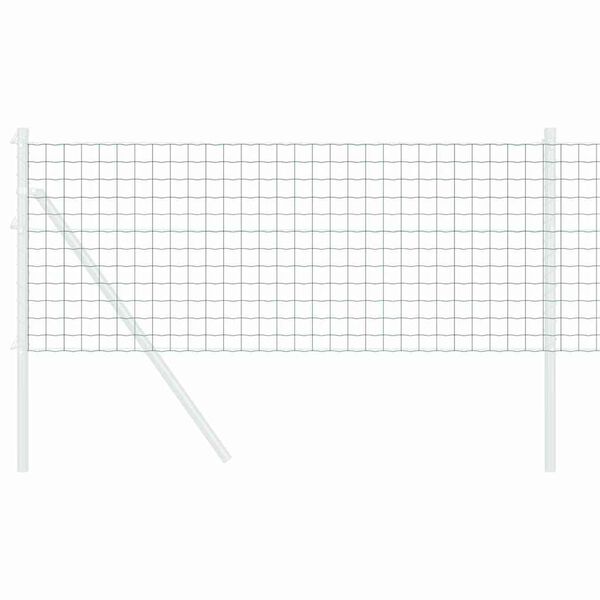 vidaXL Euro Fence Green 0.4 x 25 m PVC-coated iron