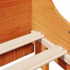 vidaXL Bed Frame without Mattress Wax Brown 140x190 cm Solid Wood Pine