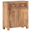 vidaXL Sideboard 65x30x75 cm Solid Rough Mango Wood