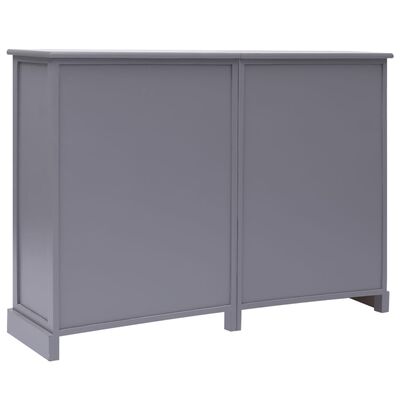 vidaXL Sideboard with 10 Drawers Grey 113x30x79 cm Wood
