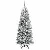 vidaXL Artificial Christmas Tree with 300 LEDs with Stand White 180 cm