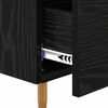 vidaXL Bedside Cabinet Black Oak 40 x 40 x 66 cm Engineered Wood