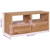 vidaXL TV Cabinet 90x30x40 cm Solid Teak Wood