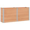 vidaXL Garden Raised Bed Brown 200 x 50 x 91 cm WPC and Aluminium