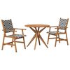 vidaXL 3 Piece Garden Dining Set Solid Wood Acacia