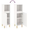 vidaXL Bathroom Cabinet White 30x30x100 cm Engineered Wood