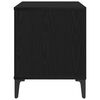 vidaXL Record Cabinet Black Oak 100 x 38 x 48 cm Engineered Wood