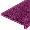 vidaXL Stair Mats 10 pcs 65x21x4 cm Violet Rectangular Edge