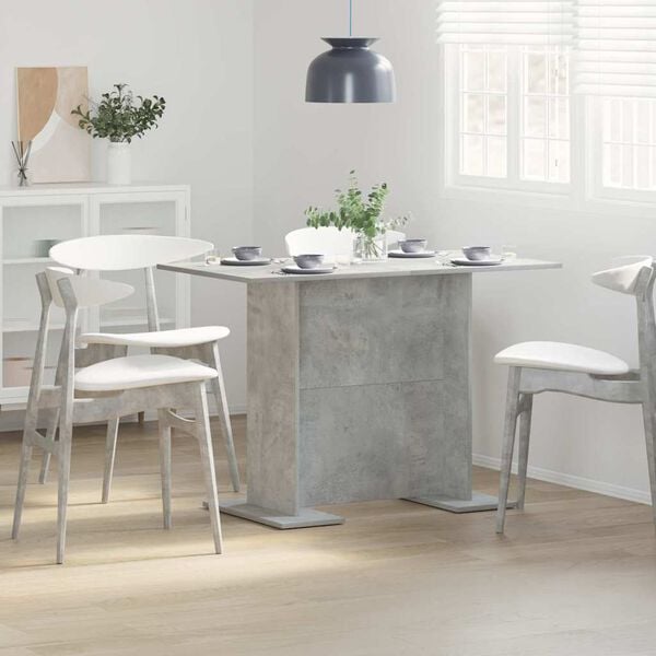 vidaXL Dining Table Concrete Grey 110x60x75 cm Engineered Wood