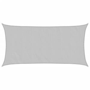 vidaXL Sun Shade Sail Light Grey 2x3.5 m 100% Polyester Oxford