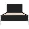 vidaXL Bed Frame without Mattress Black 90x200 cm