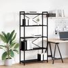 vidaXL Bookshelf Black Oak 80 x 30 x 155 cm Engineered Wood