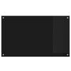 vidaXL Kitchen Backsplash Black 100 x 60 cm Tempered Glass