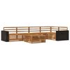 vidaXL Outdoor Sofa Set 6 pcs Natural Solid Acacia Wood