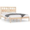 vidaXL Bed Frame without Mattress Solid Wood Pine 160x200 cm (810027+818580)