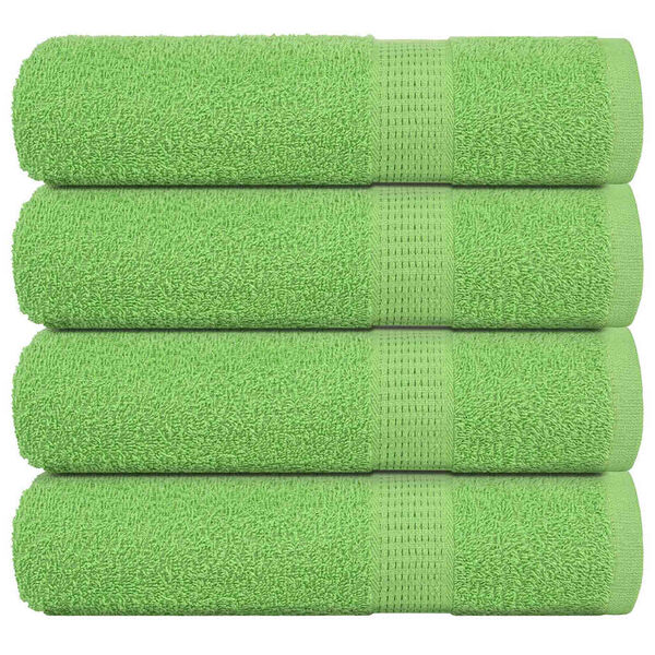 vidaXL Shower Towels "FROGN" 4 pcs Apple Green 70x140 cm 360 gsm