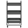 vidaXL 3-Tier Trolley Anthracite 43x34x79 cm Steel