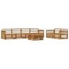 vidaXL Outdoor Sofa Set 7 pcs Natural Solid Acacia Wood