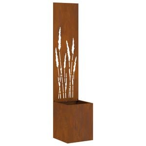 vidaXL Garden Privacy Screen Rusty 32 x 32 x 150 cm Weathering Steel