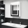 vidaXL LED Bathroom Mirror Cabinet Shining White 50x13x70 cm