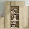 vidaXL Highboard Sonoma Oak 70x41x185 cm Engineered Wood