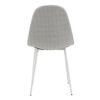 Venture Home Dining Chairs 2 pcs Polar Polyester Grey and White