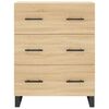 vidaXL Highboard Sonoma Oak 69.5x34x180 cm Engineered Wood