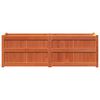 vidaXL Garden Planter Wax Brown 150x50x50 cm Solid Wood Pine