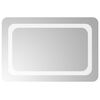 vidaXL LED Bathroom Mirror Transparent 60 x 40 cm Tempered Glass