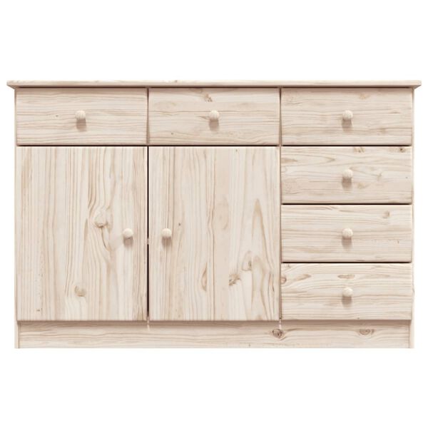vidaXL Sideboard "ALTA" 112x35x73 cm Solid Wood Pine