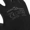 vidaXL Work Gloves 12 pcs Black 7 / S Polyester