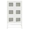 vidaXL Highboard White 68x39x123 cm Steel