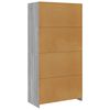 vidaXL Wardrobe Grey Sonoma 100x50x200 cm Engineered Wood