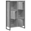 vidaXL Book Cabinet Grey Sonoma 68 x 30 x 108.5 cm Engineered Wood