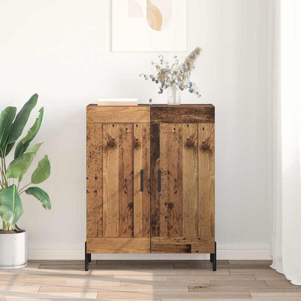 vidaXL Sideboard Old Wood 69.5 x 34 x 90 cm Engineered Wood and Iron